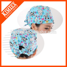 100% cotton hair colorful surgical caps